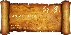 Szalai Zilia névjegykártya